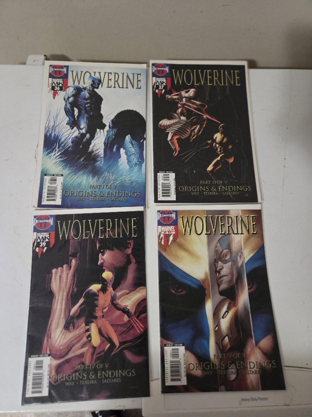 Wolverine Comic Book Set Of 4
